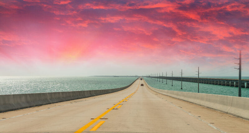 Overseas Highway - driving to Key West by car
